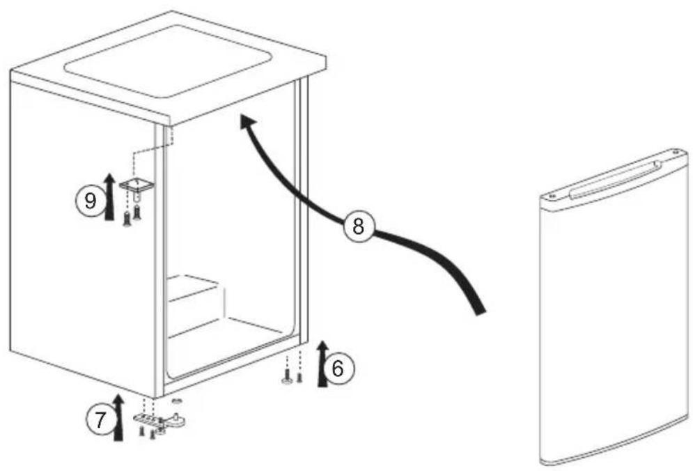 BEKO FS127340N - Перевешивание дверей - 2