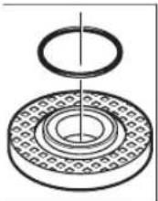 BOSCH GWS 12-115 Professional - Slipe-/kappeskive - 1
