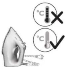 °C X °C ✓