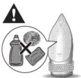 Warning symbol and safety warning illustration showing a bottle, a cross, and a bullet with a warning triangle