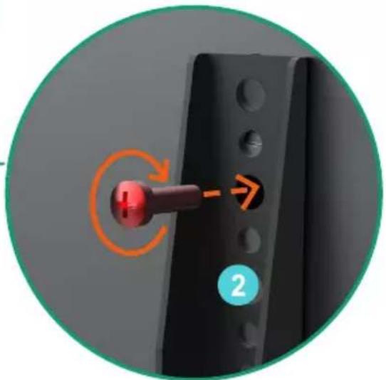 Yealink MeetingBoard 86 - Installer les supports de fixation murale (b) au dos du point de terminaison - 4
