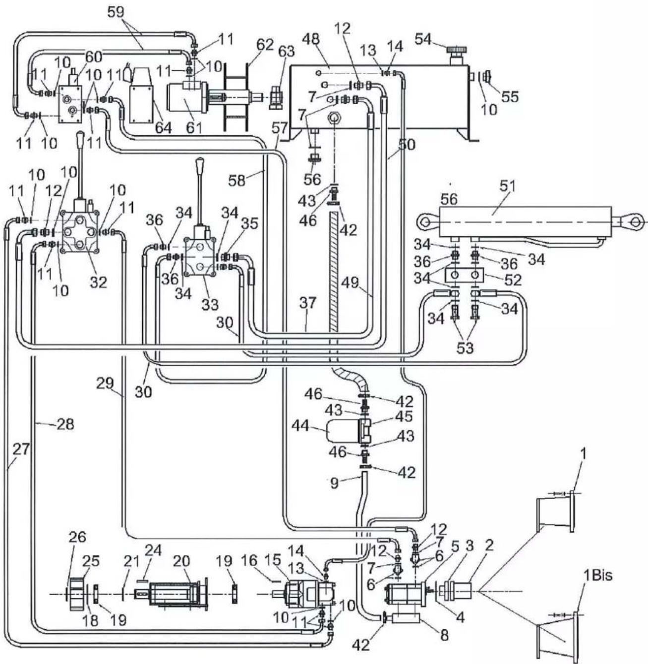 ALTRAD Italia LHB 800 - Système hydraulique BID avec pelle - BID hydraulic system with bucket - 1