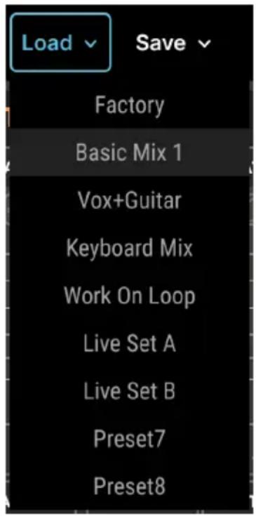 Arturia AudioFuse 16Rig - Preset Load - 1