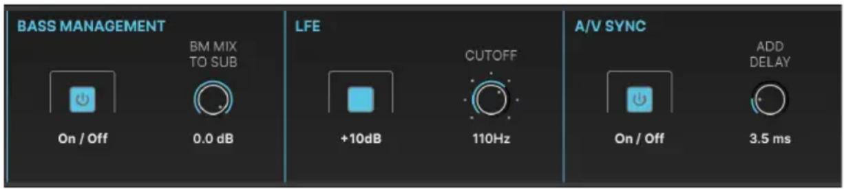 Arturia AudioFuse 16Rig - Bass Management, LFE et A/V Sync - 1