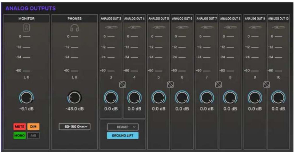 Arturia AudioFuse 16Rig - Analog Outputs - 1
