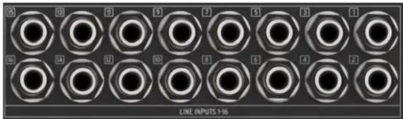 Arturia AudioFuse 16Rig - Line Inputs 1-16 - 1