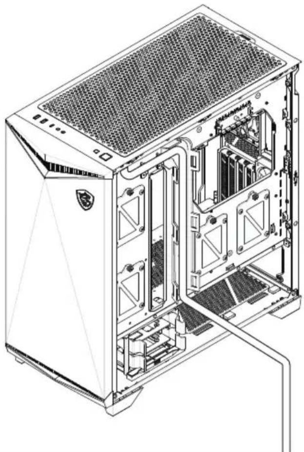 MSI MPG GUNGNIR 300P AIRFLOW - Retrait du support GPU - 9