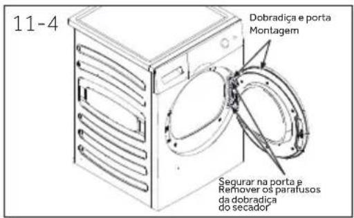 HAIER HD100-A2979N - Oscilação reversa da porta (Apenas para modelos 8&amp;9 kg) - 1