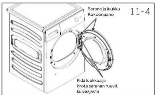 HAIER HD100-A2979N - Pesukoneen ja kuivaajan pinoaminen - 1