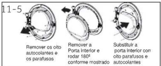HAIER HD100-A2979N - Remover o conjunto da porta - 1