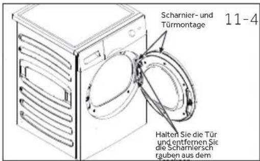 HAIER HD100-A2979N - Bauen Sie die Türbaugruppe aus - 1