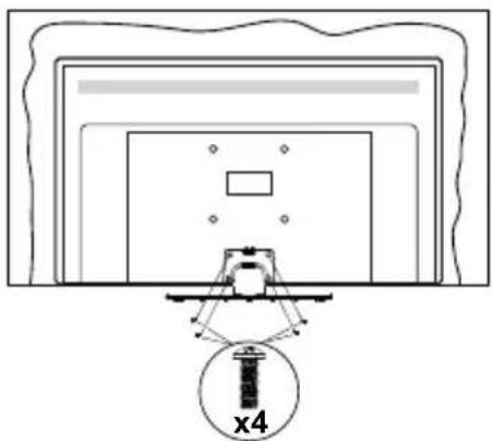 PANASONIC TX-32MS480E - Assembling the pedestal - 3