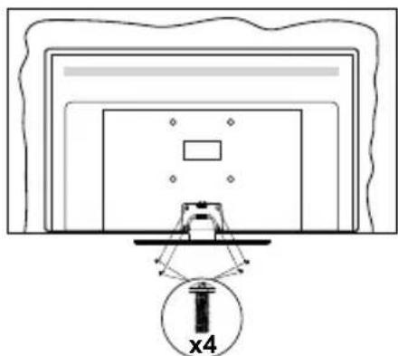 PANASONIC TX-32MS480E - Montaggio del piedistallo - 3