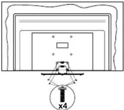 PANASONIC TX-32MS480E - Τοποθέτηση της βάσης - 3