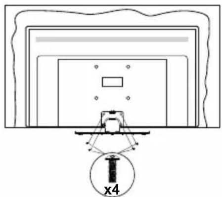 PANASONIC TX-50MX600E - Сглобяване на пиедестала - 3