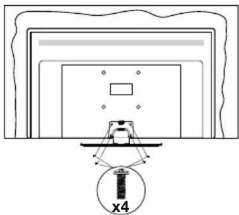 PANASONIC TX-50MX600E - Montaje del pedestal - 3