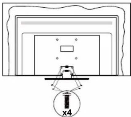PANASONIC TX-50MX600E - Montaggio del piedistallo - 3