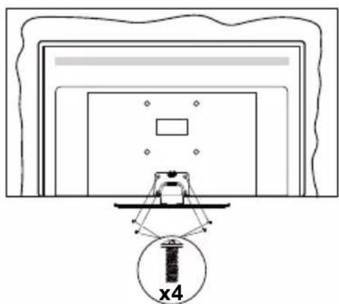 PANASONIC TX-50MX600E - Montar o pedestal - 3