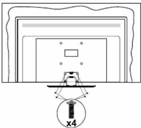 PANASONIC TX-43MX600E - Het voetstuk assembleren - 3