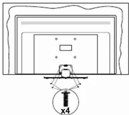 PANASONIC TX-43MX600E - Сглобяване на пиедестала - 3