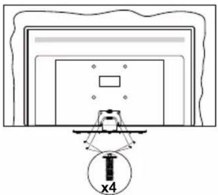 PANASONIC TX-43MX600E - Τοποθέτηση της βάσης - 3