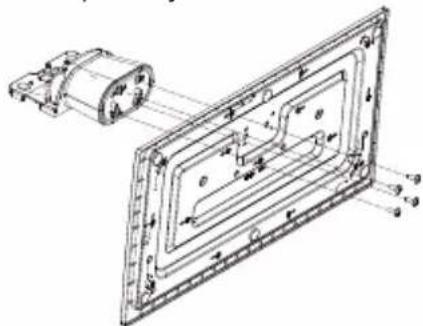 PANASONIC TX-43MX600E - Montar o pedestal - 1