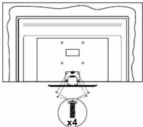 PANASONIC TX-43MX600E - Montar o pedestal - 3