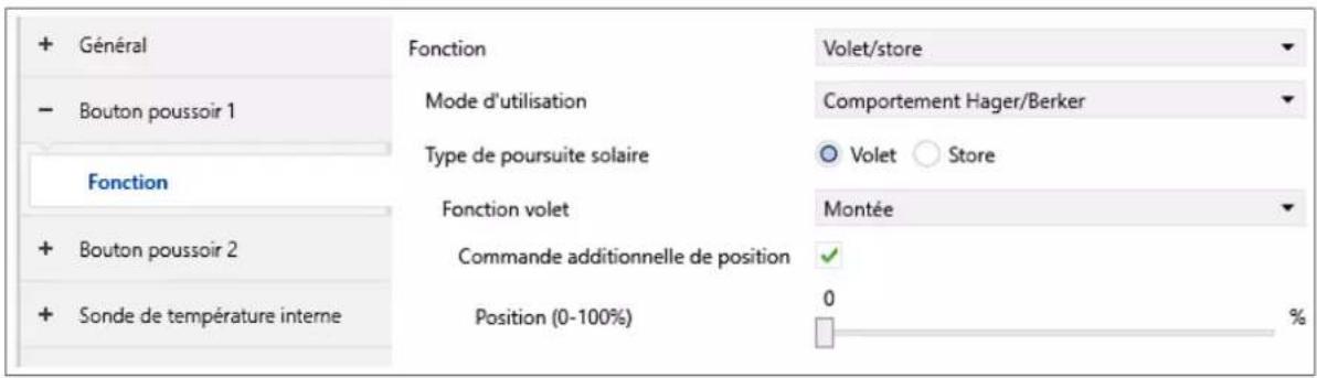 HAGER WHT202 - Fonction Volet roulant / Store - 1