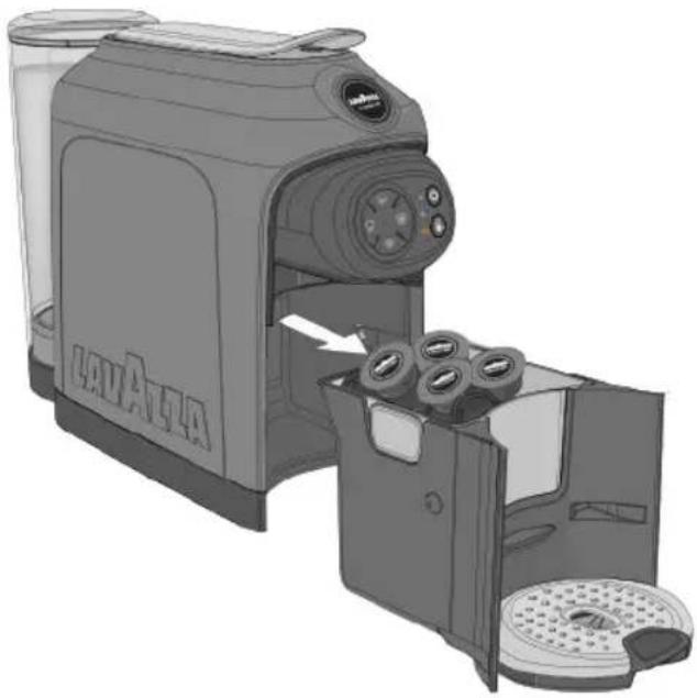 Lavazza Idola - CLEANING THE DROP COLLECTION TRAY AND THE USED CAPSULE COLLECTION TRAY - 1