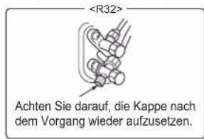 Achten Sie darauf, die Kappe nach dem Vorgang wieder aufzusetzen.