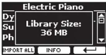 Dexibell Vivo H5 - Récupération d'une bibliothèque à partir de l'“ARCHIVE INTERNATIONALE”. - 3