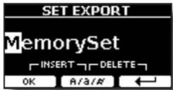 Dexibell Vivo H5 - Exportation d'un ensemble de mémoire dans la mémoire USB - 3