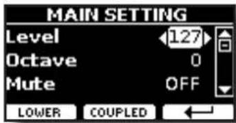 Dexibell Vivo H5 - Modifier l'accord d'une partie de clavier par pas d'octave - 2