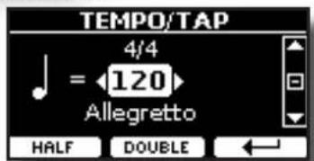 Dexibell Vivo H5 - Appuyez sur le bouton [♩=] - 2