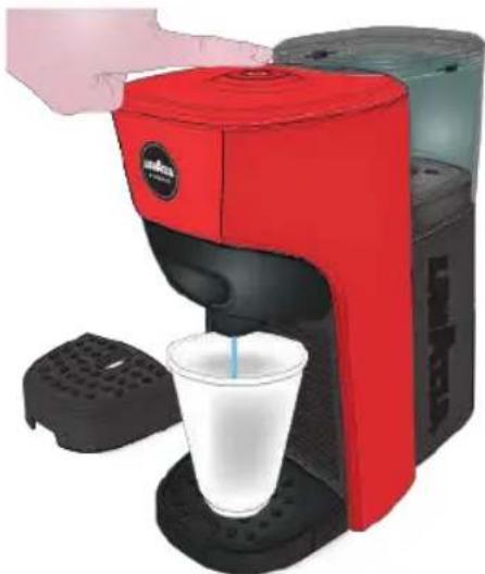Lavazza A Modo Mio Tiny Eco - Presionar el botón ○ para encender la máquina. - 2