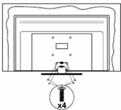 PANASONIC TX-65MX600E - Montaggio del piedistallo - 3