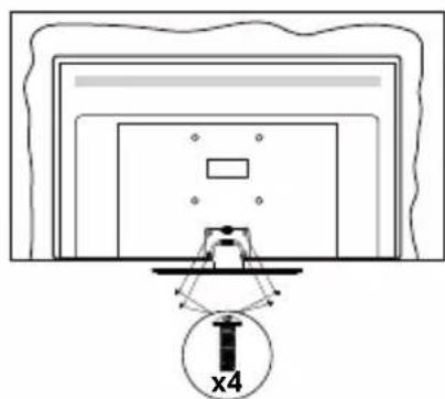 PANASONIC TX-65MX600E - Asamblarea piedestalului - 3