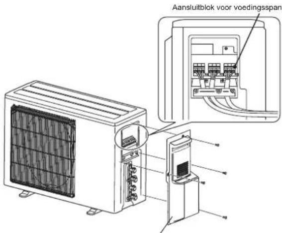 MITSUBISHI MSZ-DW25VF - 2-1. DRADEN VOOR BUITENUNIT AANSLUITEN - 1