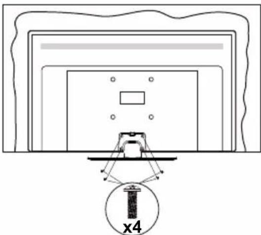 PANASONIC TX-55MX600E - Assembling the pedestal - 3