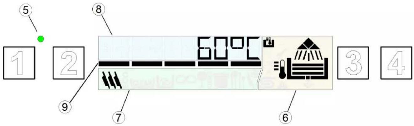 1 2 3 4 5 60°C 7 8 9