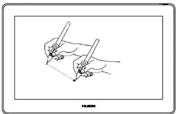 Huion Kamvas Pro 16 Plus - Position the cursor - 1