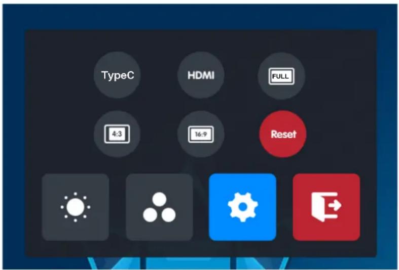 TypeC HDMI FULL 4:3 16:9 Reset