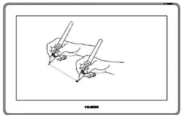 Huion Kamvas Pro 16 Plus - ZeigerpositionierungPosition the cursor - 1