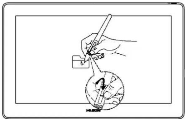 Huion Kamvas Pro 16 Plus - Use the side buttons - 1