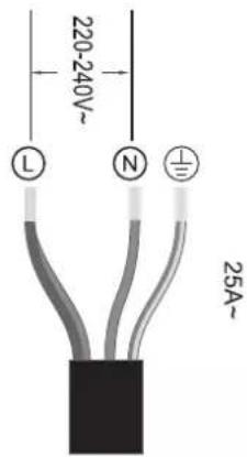 EAS Electric EMIH280-3FL - Conectar la placa a la corriente - 5
