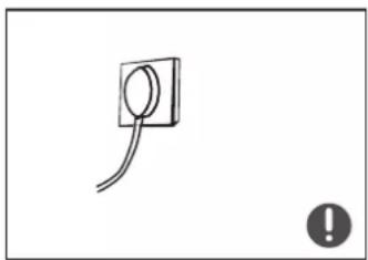 Simple line drawing of a plug with a bulb and cable, no text or symbols present