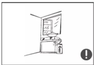 Simple line drawing of a room with a window, a monitor, and a box labeled 'Gas' (no text or symbols beyond basic lines)