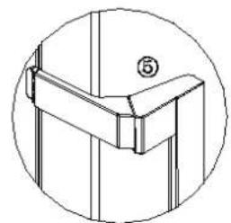 Technical line drawing of a mechanical bracket or bracket (no text or symbols)
