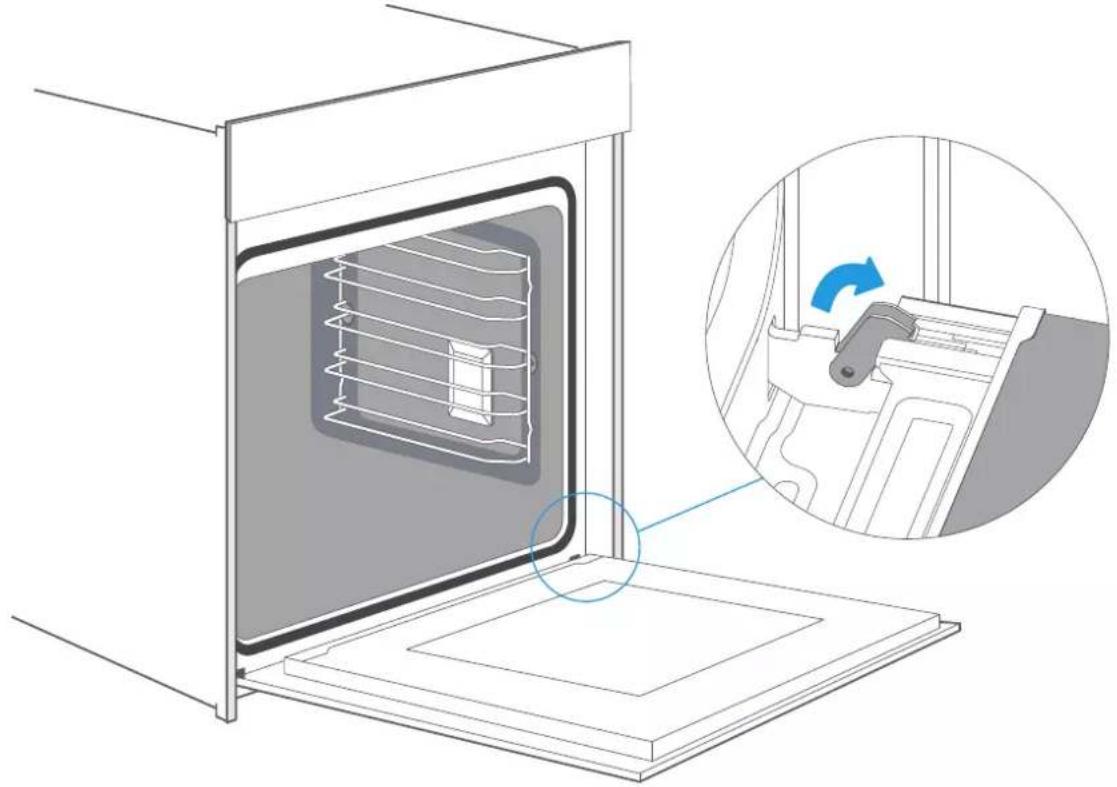 EAS Electric EMV72VAP - Démontage de la porte du four - 1