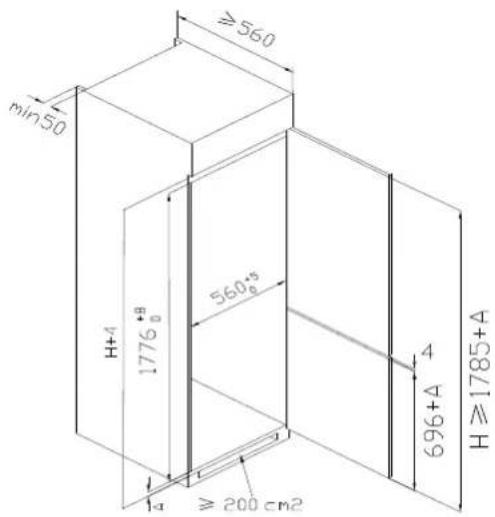 EAS Electric EMC1775I1 - Installation in cabinet - 1
